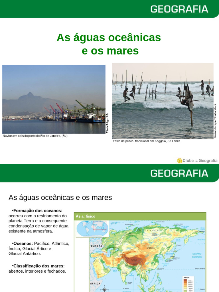 As Águas Oceânicas e Os Mares | PDF | Mar | Maré