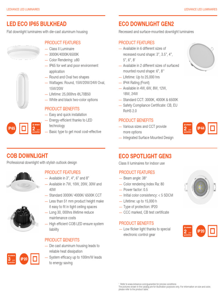 LEDVANCE Eco-Friendly Lighting Solutions | PDF | Lighting | Electrical ...