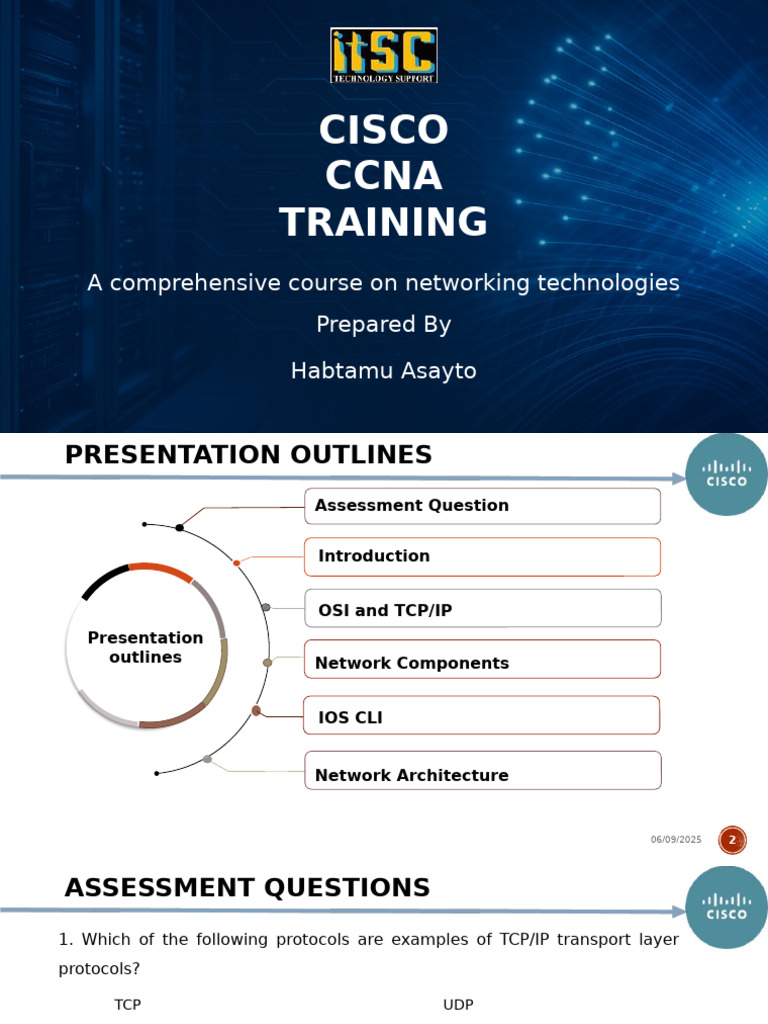 CCNA Networking Training Course Guide | PDF | Computer Network ...