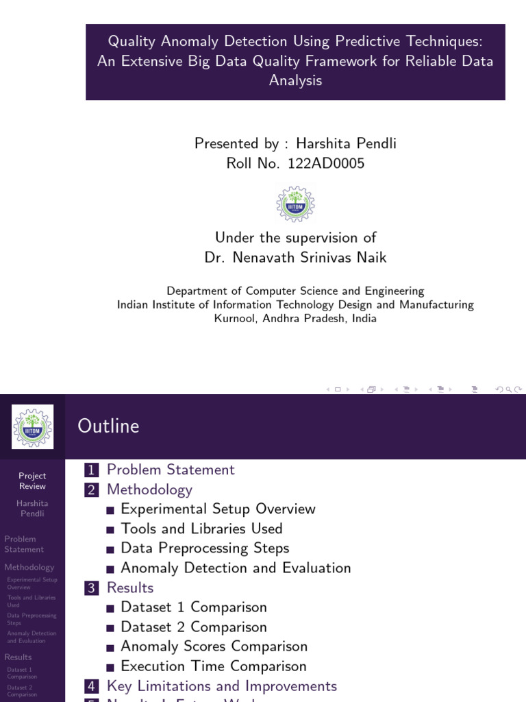 Anomaly Detection in Big Data Quality | PDF | Apache Spark | Accuracy ...