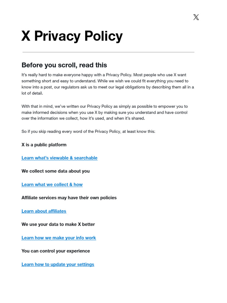 X Privacy Policy 2025-05-20 | PDF | Http Cookie | Mobile App