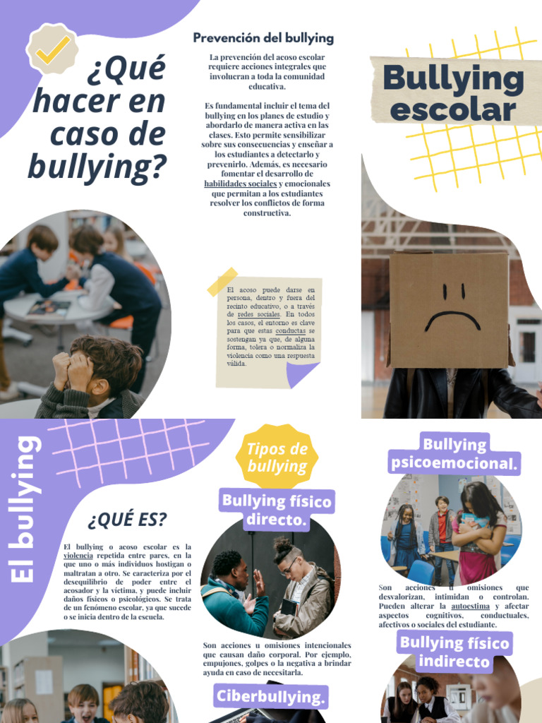 Prevención y Tipos de Bullying Escolar | PDF | Violencia | Sicología