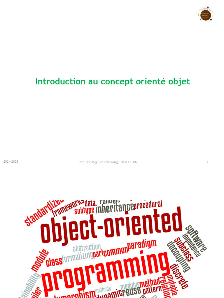 Introduction à la Programmation Orientée Objet | PDF | Programmation ...