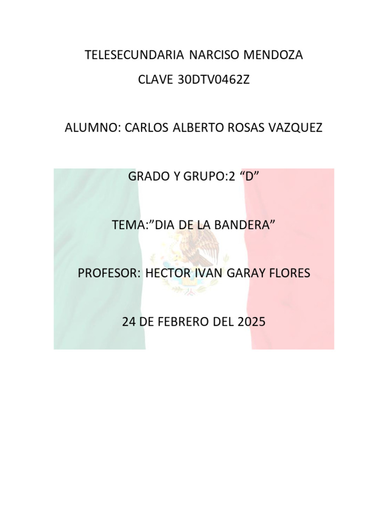 Historia de La Bandera | PDF | México