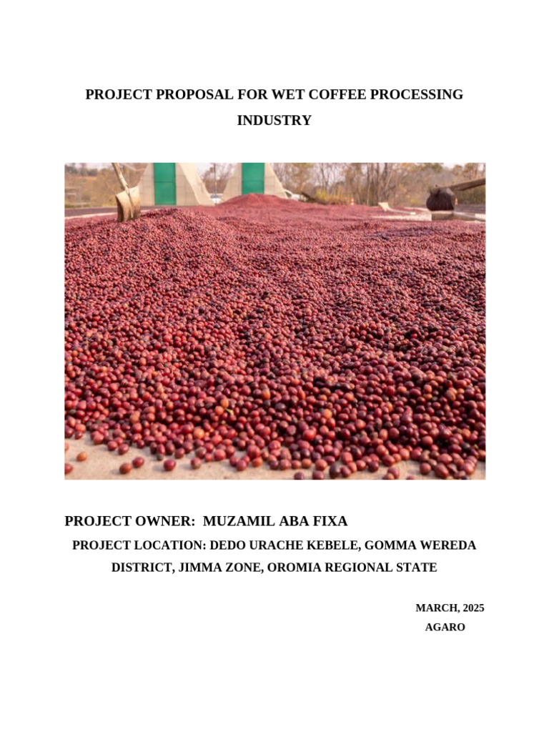 Wet Coffee Processing Project Proposal | PDF | Coffee