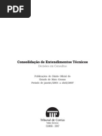 Consolidação de Entendimentos Técnicos - TCE - 1ª Edição