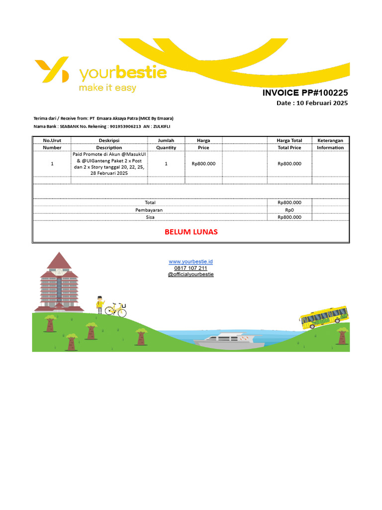 Invoice PP 100225 Mice Belum Lunas | PDF