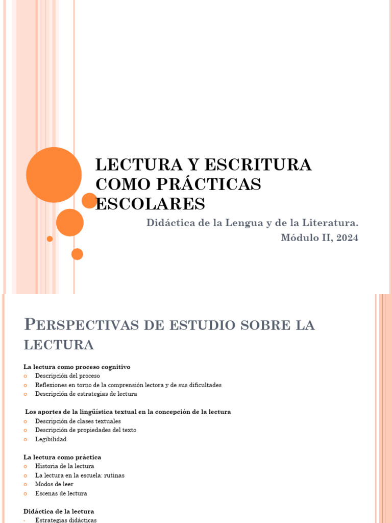 Didáctica de la Lectura y Escritura 2024 | PDF | Literatura | Lingüística