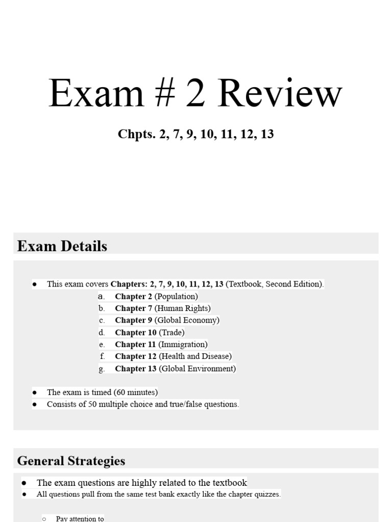 EXAM 2 Review 2 | PDF | Human Migration | Refugee