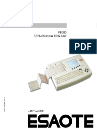 Esaote P8000 - User Manual