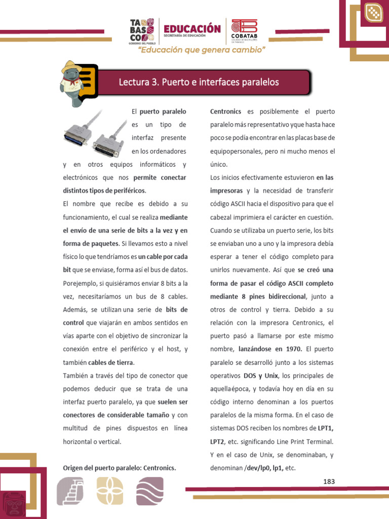 Puertos e Interfaces Paralelos | PDF | USB | Hardware de la computadora