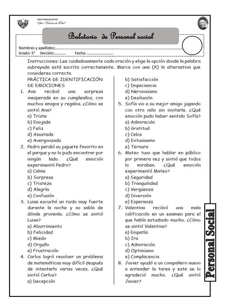5to B Practica Personal Social | PDF | Adolescencia | Adultos