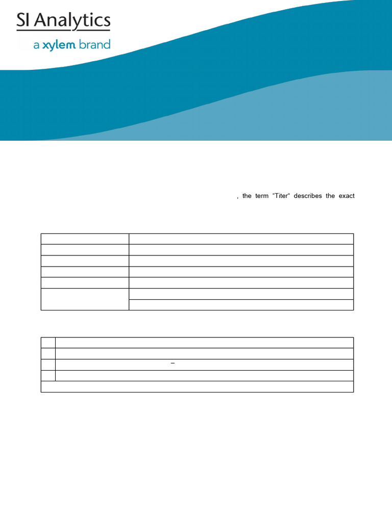 Titer Determination of Perchloric Acid | PDF | Titration | Chemistry