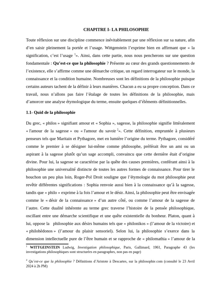 Comprendre la philosophie et ses origines | PDF | Vérité | René Descartes