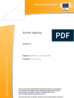 Eurobarometro Envejecimiento Activo - Resumen