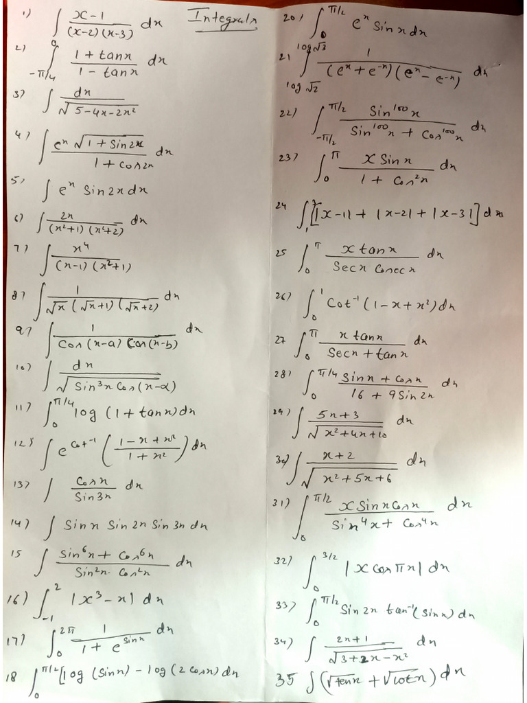 Integral | PDF