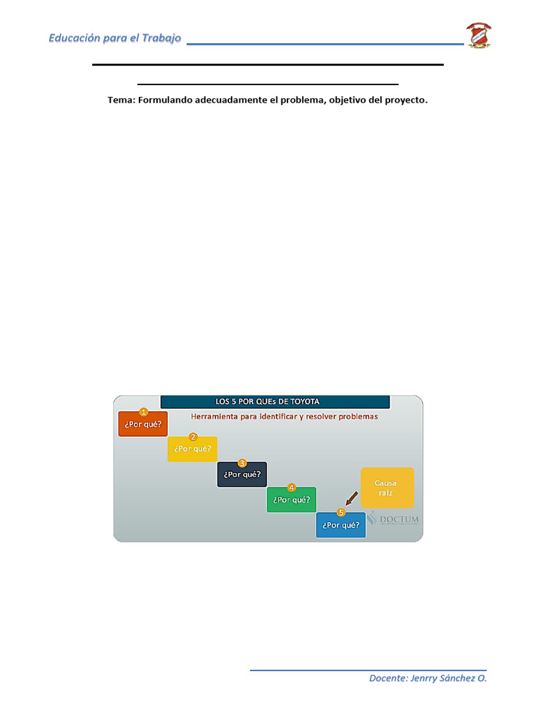 Pasos para Identificar La Problemática en Un Proyecto | PDF ...