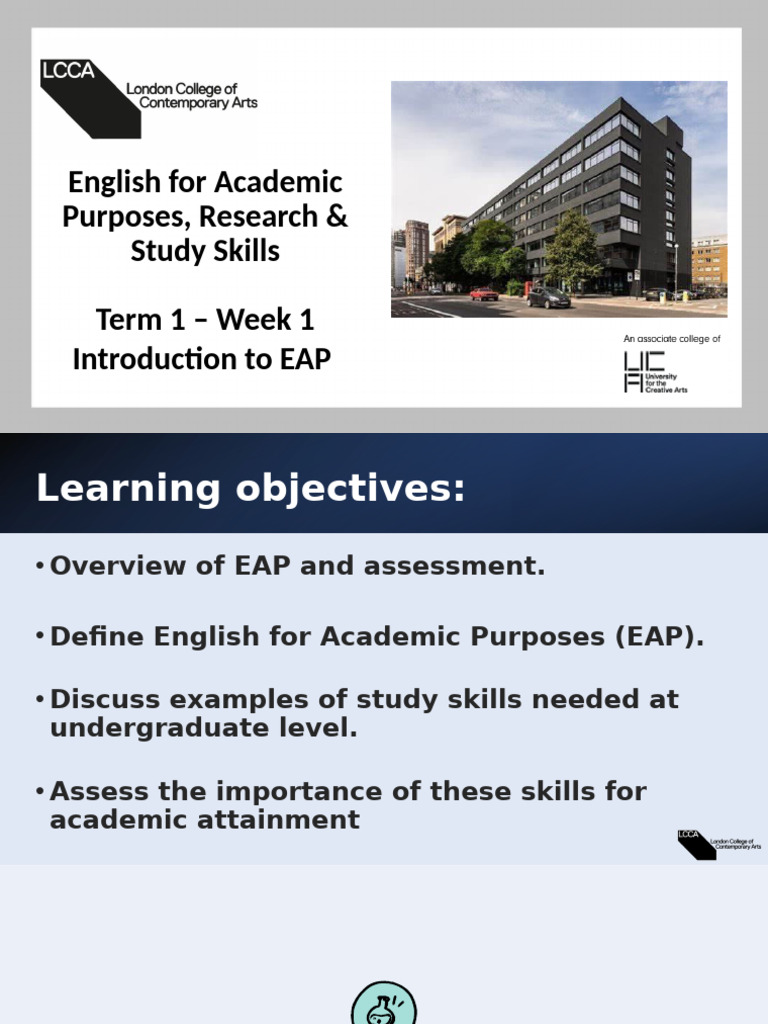 EAP Overview and Study Skills Guide | PDF | Learning | Cognition