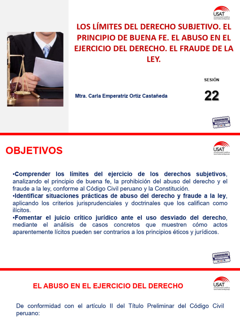 Buena fe y abuso del derecho en el Código Civil | PDF | Justicia ...