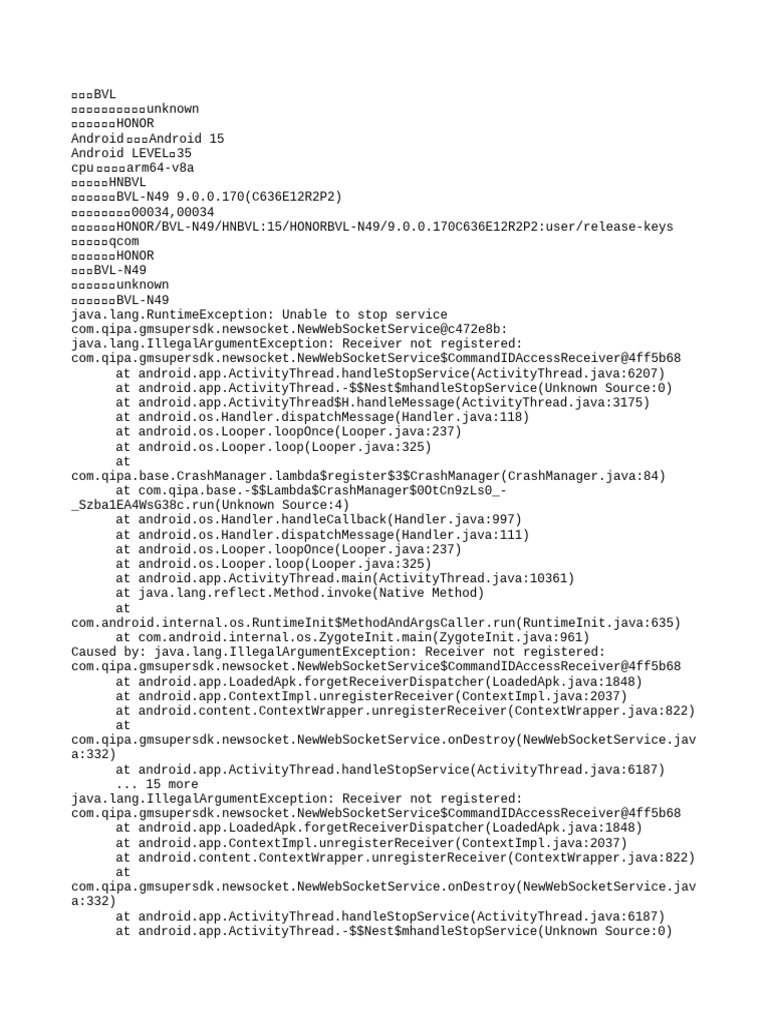 Android 15 Runtime Exception Guide | PDF | Smart Devices | Embedded Linux