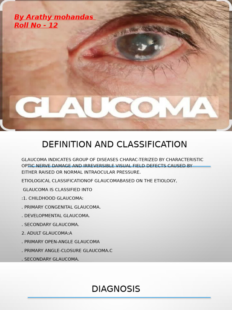 Glaucoma: Types, Symptoms, and Treatments | PDF | Glaucoma | Human Eye