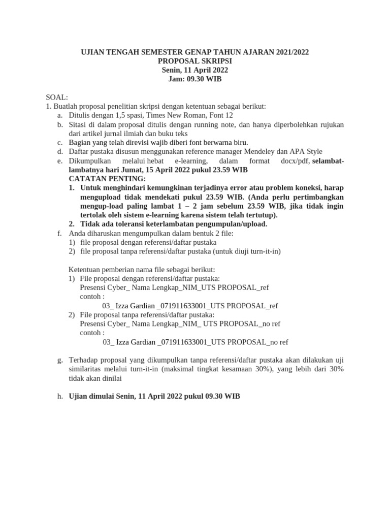 Rev 1 - UTS Proposal Skripsi GNP 21-22 | PDF