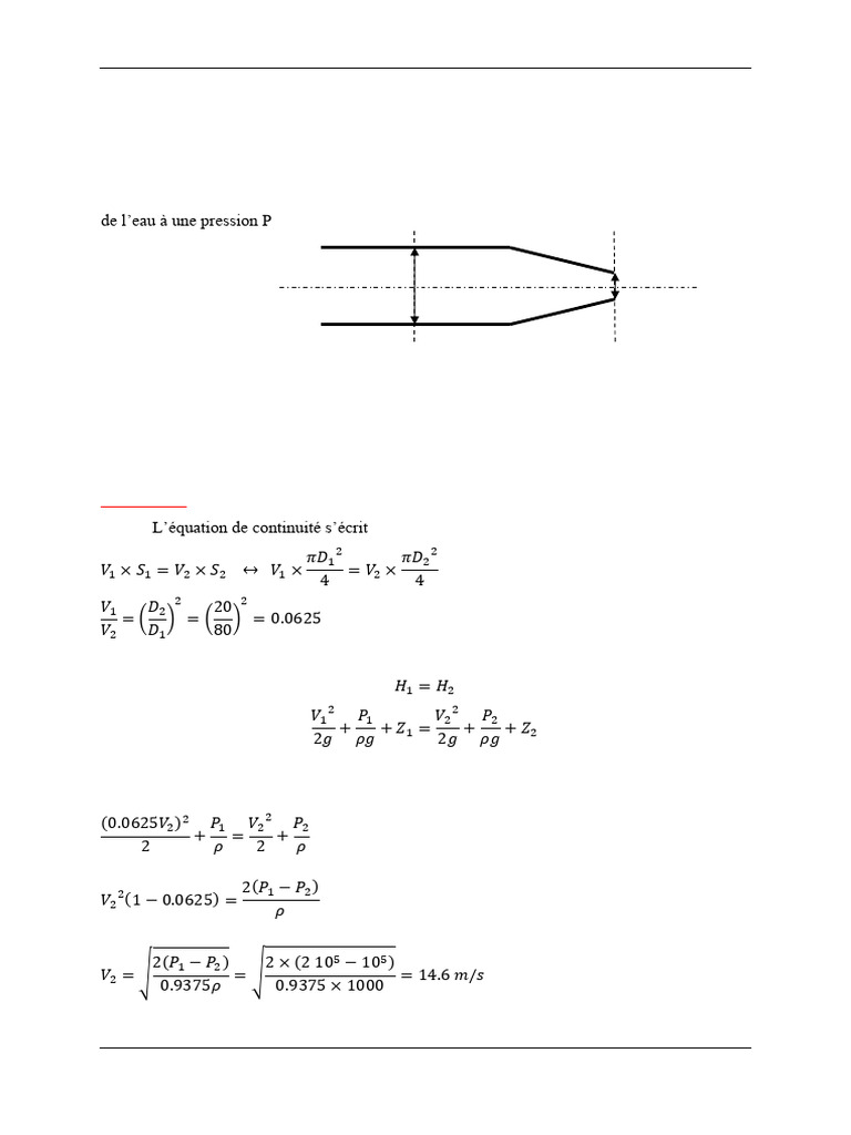 TD 3 Hydrodynamique Avec Correction | PDF | Dynamique des fluides ...