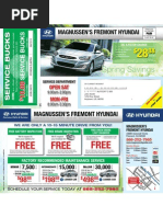 Hyundai of Fremont Service Specials Mailer April Thru June 15, 2012