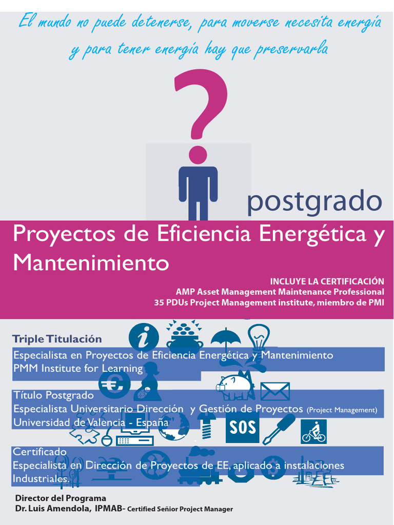 Postgrado en Eficiencia Energética y Mantenimiento | PDF | Gestión de ...
