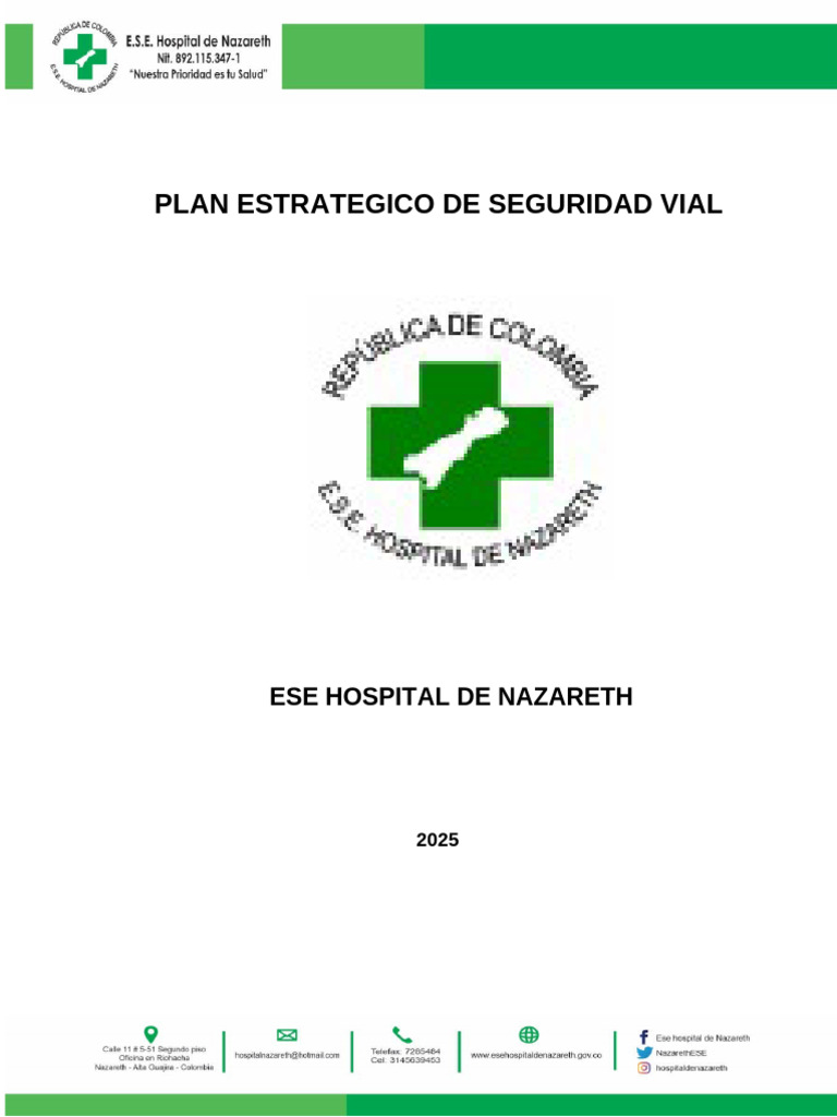 Plan Estratégico de Seguridad Vial 2025 | PDF | Accidente de tráfico ...