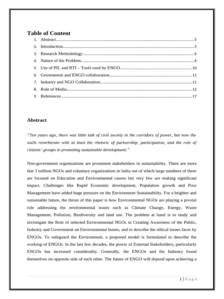 Environmental Law RP | PDF | Sustainability | Non Governmental Organization