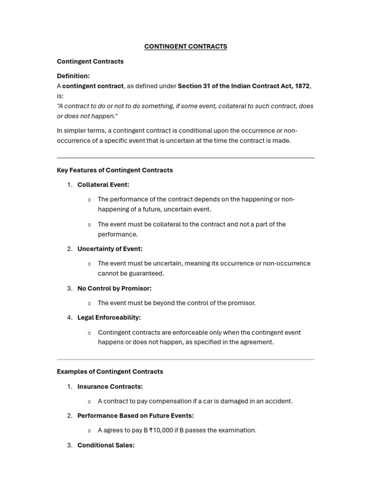Section C Notes With Judgements and Old Questions | PDF | Breach Of ...