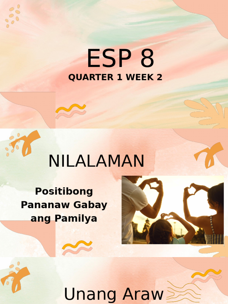 Esp 8 Quarter 1 Week 2 | PDF