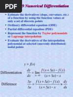 Chapter 19 Numerical Differentiation: Taylor Polynomials Lagrange Interpolation