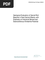 Download Geological Evaluation of Garnet-Rich Beaches in East-Central Alberta with Emphasis on Industrial Mineral and Diamondiferous Kimberlite Potential OFR_2008_06 by Alberta Geological Survey SN8740368 doc pdf
