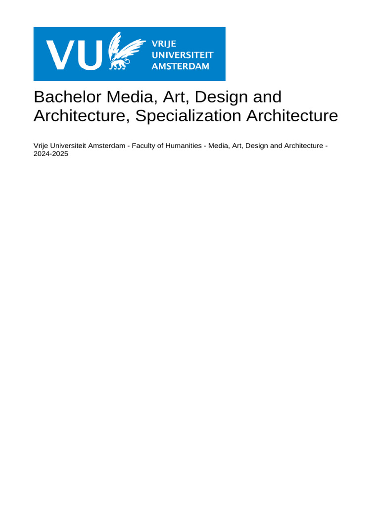 Studiegids | PDF | Humanities | Archaeology