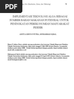 Download Implementasi Teknologi Alga Sebagai Sumber Bahan Makanan Potensial Untuk Peningkatan Perekonomian Masyarakat Pesisir Aditya Rinus p Putra Muhammad Iqbal by Kiky Rizqy Isnain SN87404337 doc pdf