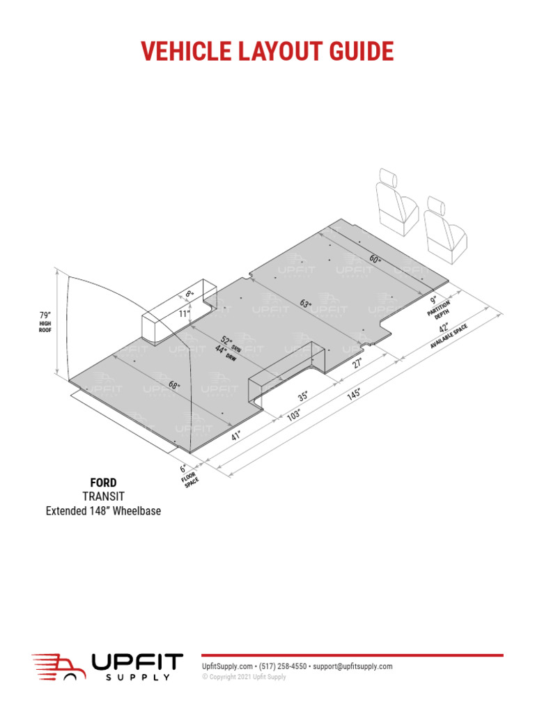 Measurements Ford Transit 148 Ext | PDF | Commercial Vehicles | Vehicle ...