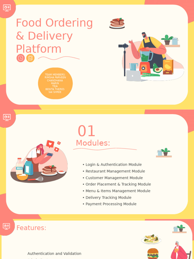 Food Ordering & Delivery System Overview | PDF