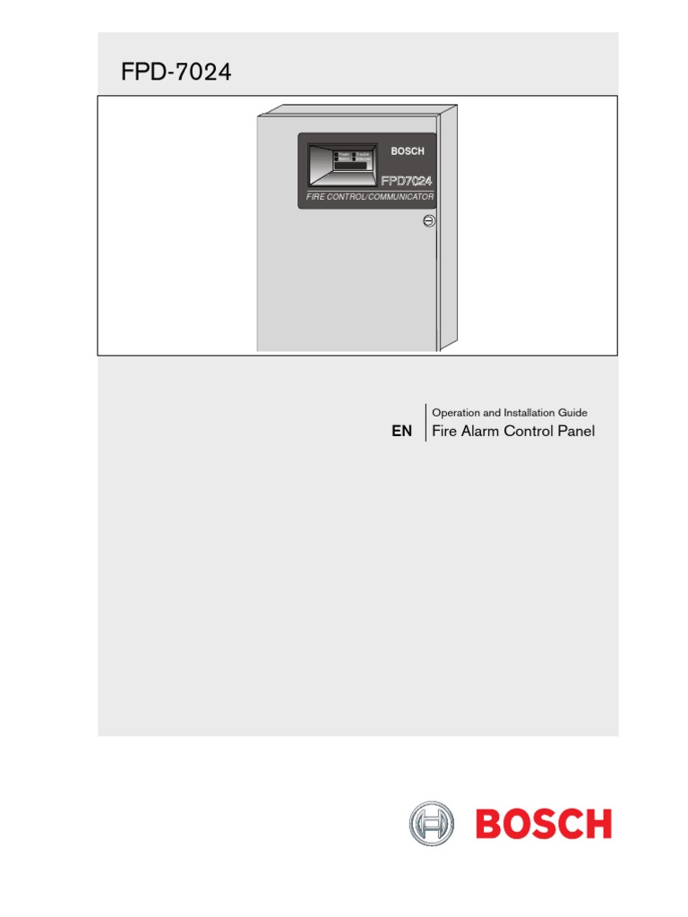 FPD7024 Fire Alarm Control Panel Operation and Installation Guide