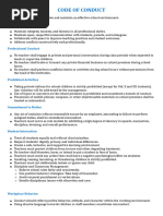 Document VIT Code of Conduct | PDF | Teachers | Learning