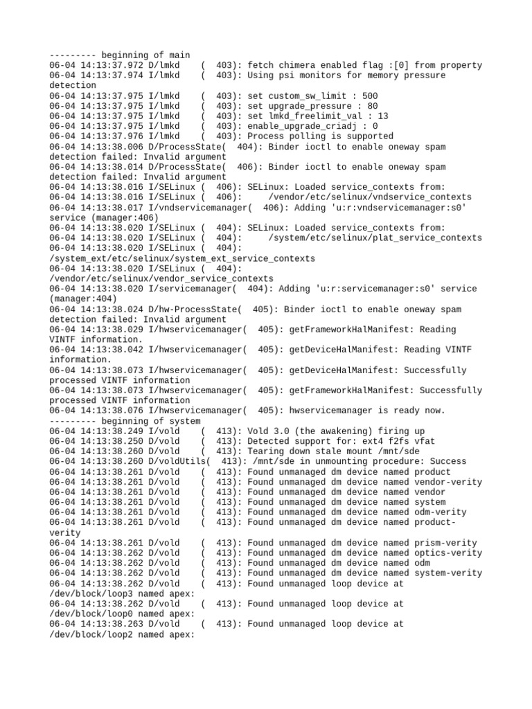 Android System Log Analysis | PDF | Operating System Technology ...