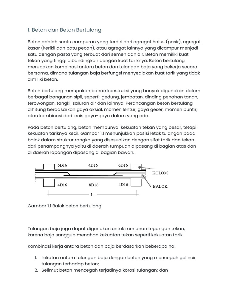 Materi Beton MGG 1 | PDF