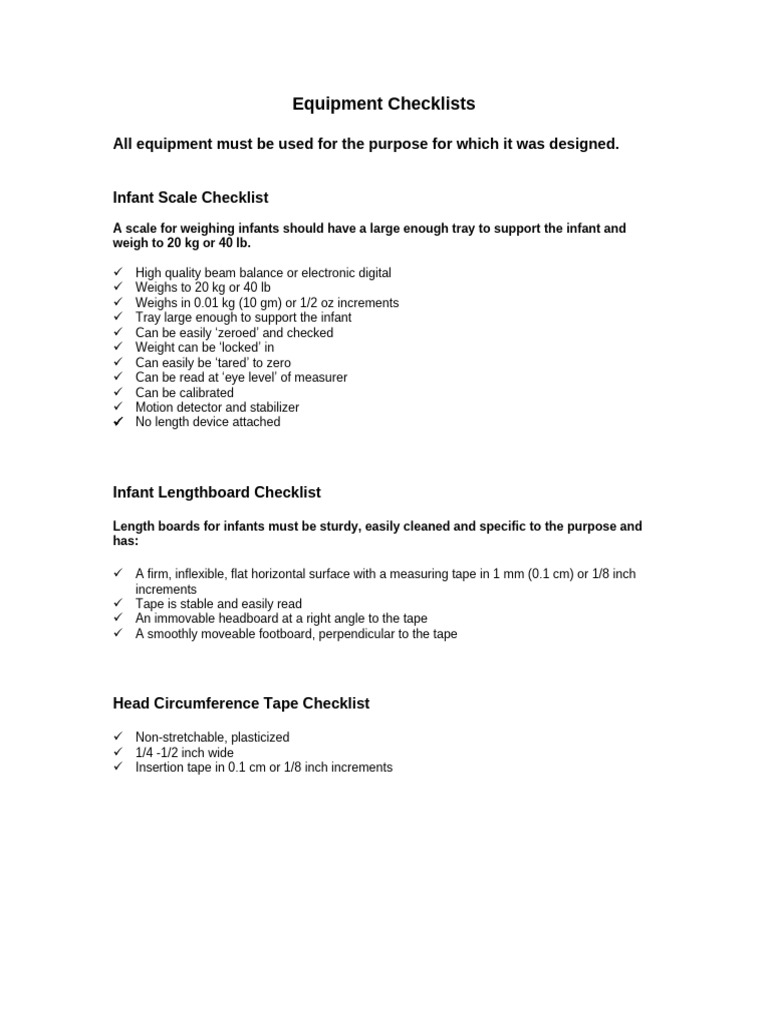 Equipment | PDF