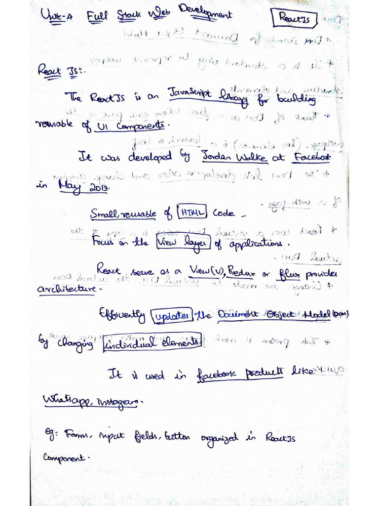 FSWD Unit IV | PDF