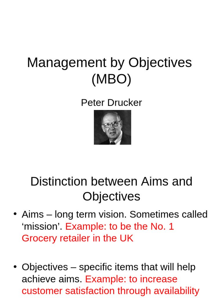 Management by Objectives | PDF | Goal | Goal Setting