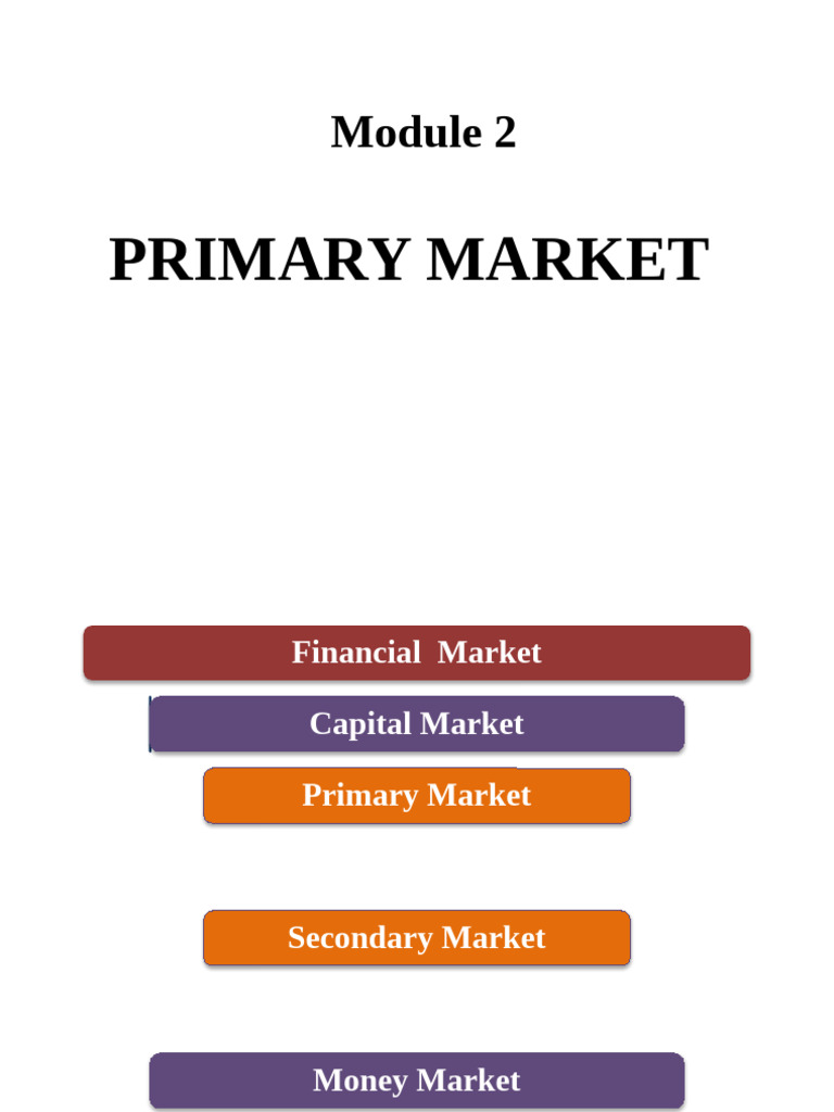 Primary vs. Secondary Market Explained | PDF | Securities (Finance ...