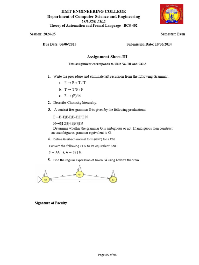 Assignment Unit III | PDF