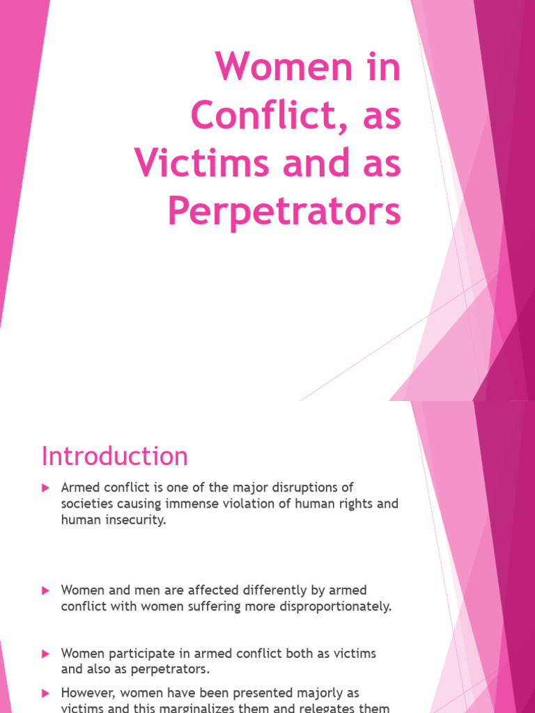 Women in Armed Conflict: Victims & Perpetrators | PDF | Violence