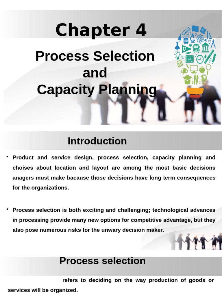 Process Selection and Capacity Planning Guide | PDF | Economies Of ...